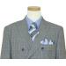 Giorgio Cosani Navy Blue / Sky Blue / White Plaid Super 140's Cashmere Wool Suit 959